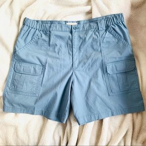 SAVANE MEN'S SIZE 44 CARGO SHORTS BLUE MIRAGE